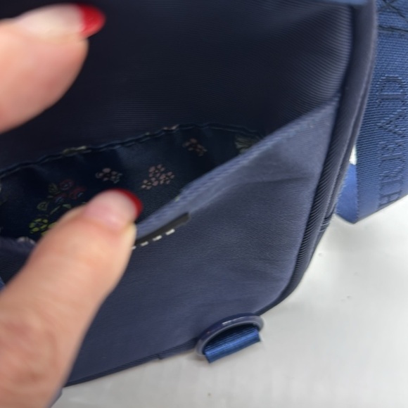 Thread navy blue crossbody nylon travel bag MCB7121P - Picture 7 of 12